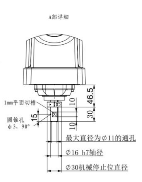 丝杆最后装置尺寸图